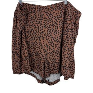 Old Navy Leopard Animal Print Pull On Shorts 3X